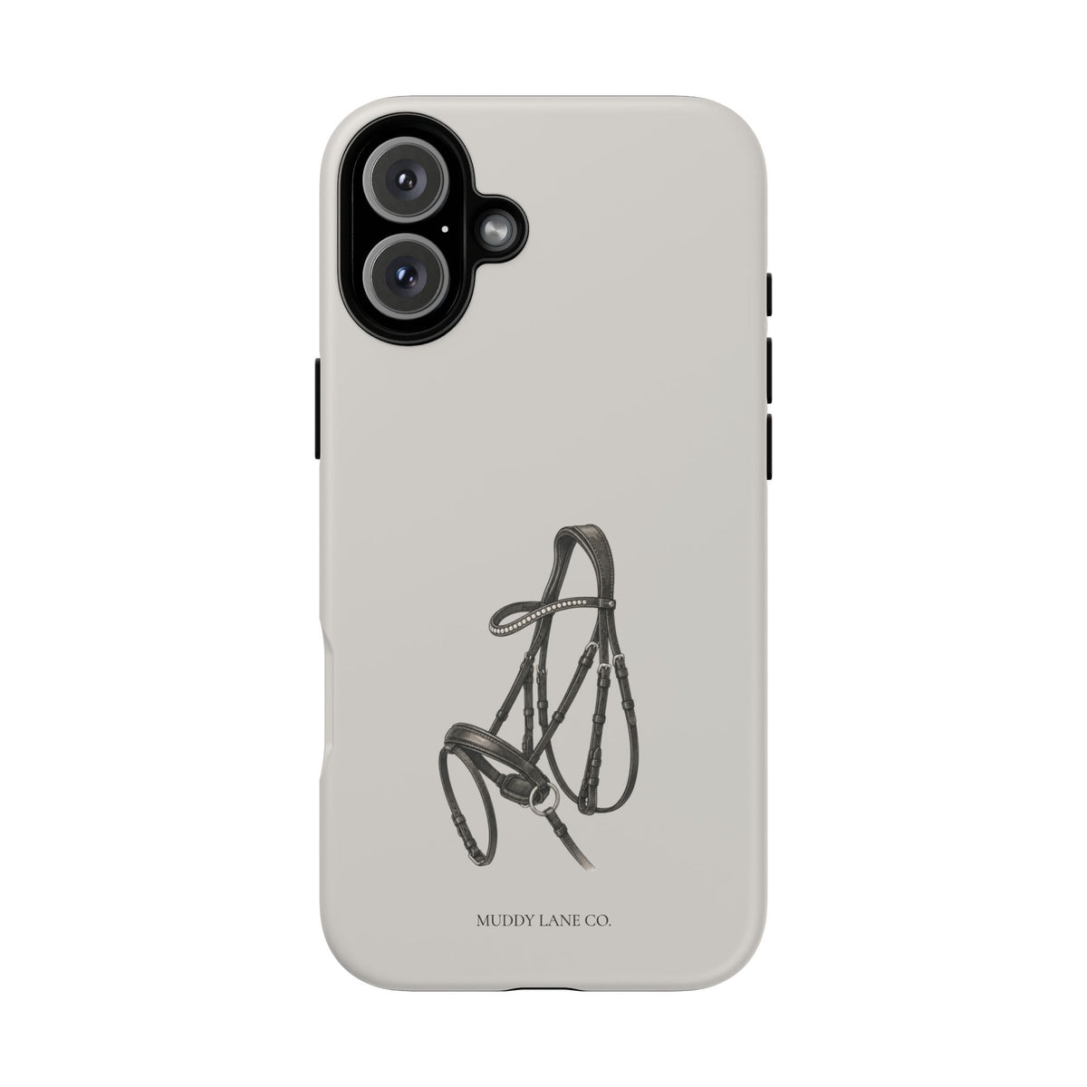 Bridle Tough Phone Case in Soft Grey Matte