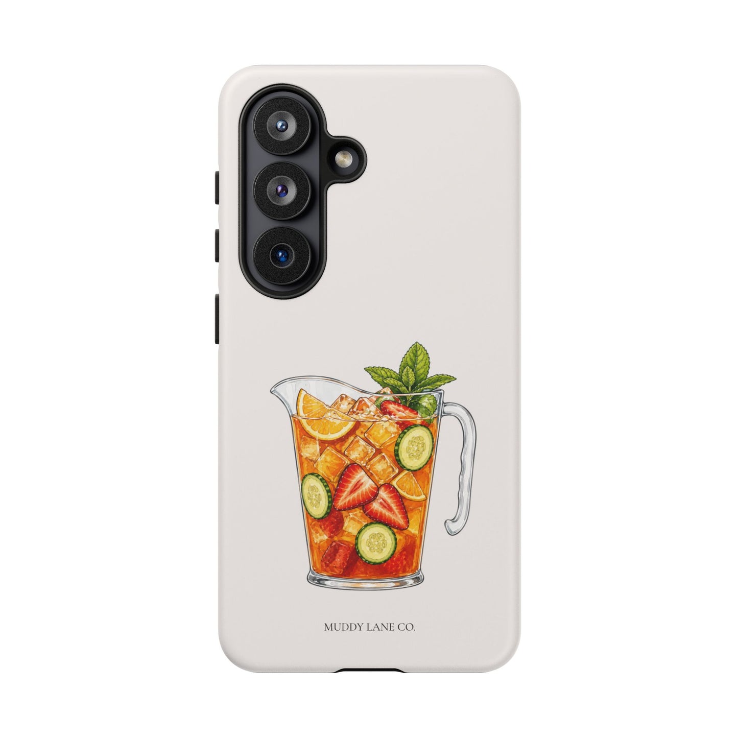 Summer Drink Jug Tough Phone Case in Warm Cream Matte