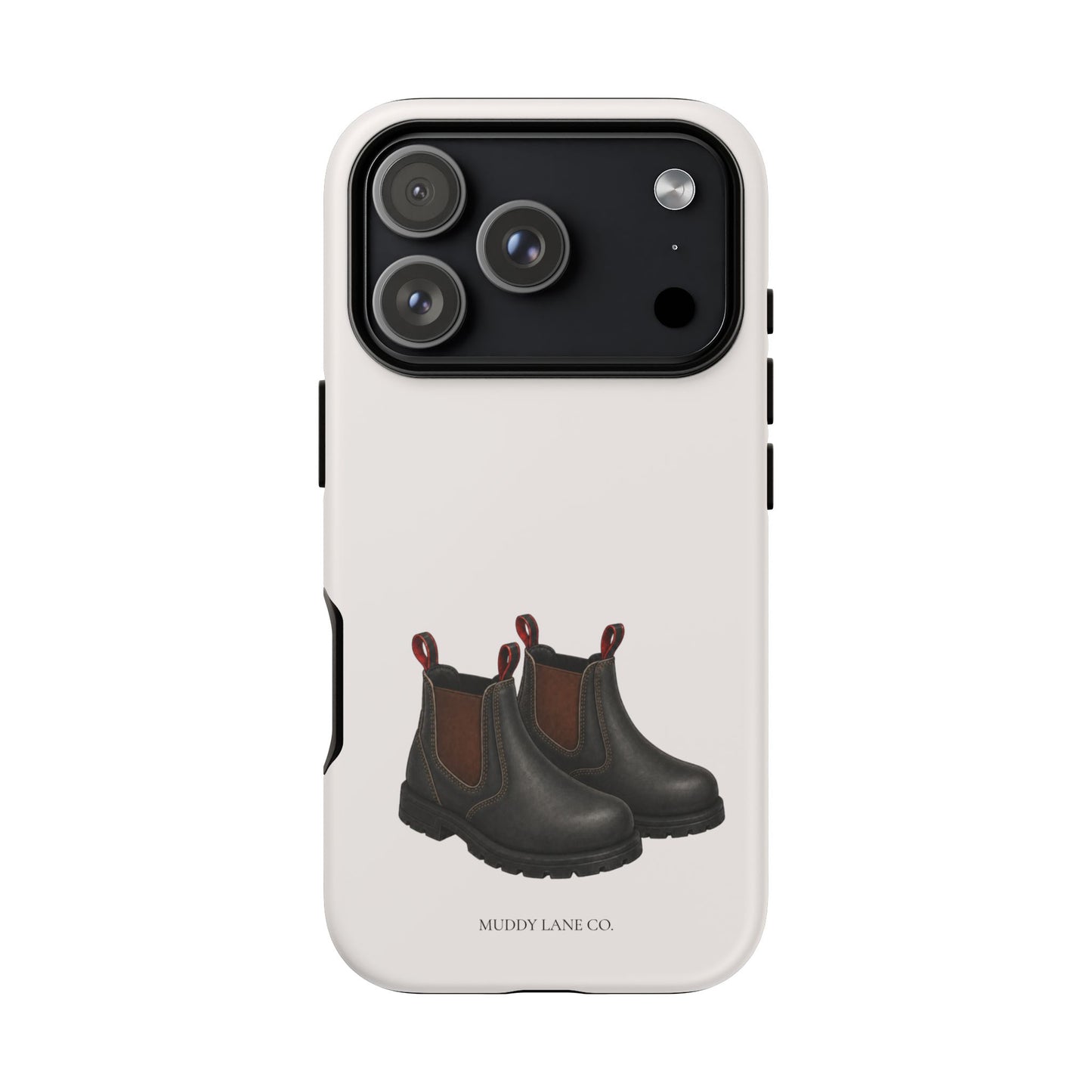 Yard Boots Tough Phone Case in Warm Cream Matte