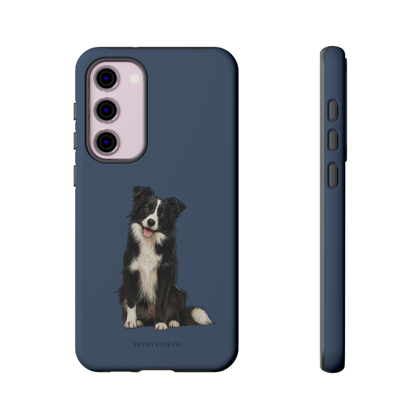 Border Collie Tough Phone Case in Deep Navy Matte