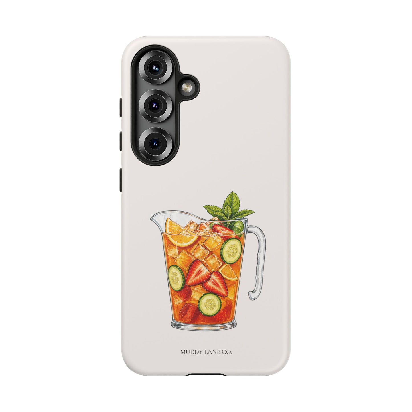 Summer Drink Jug Tough Phone Case in Warm Cream Matte