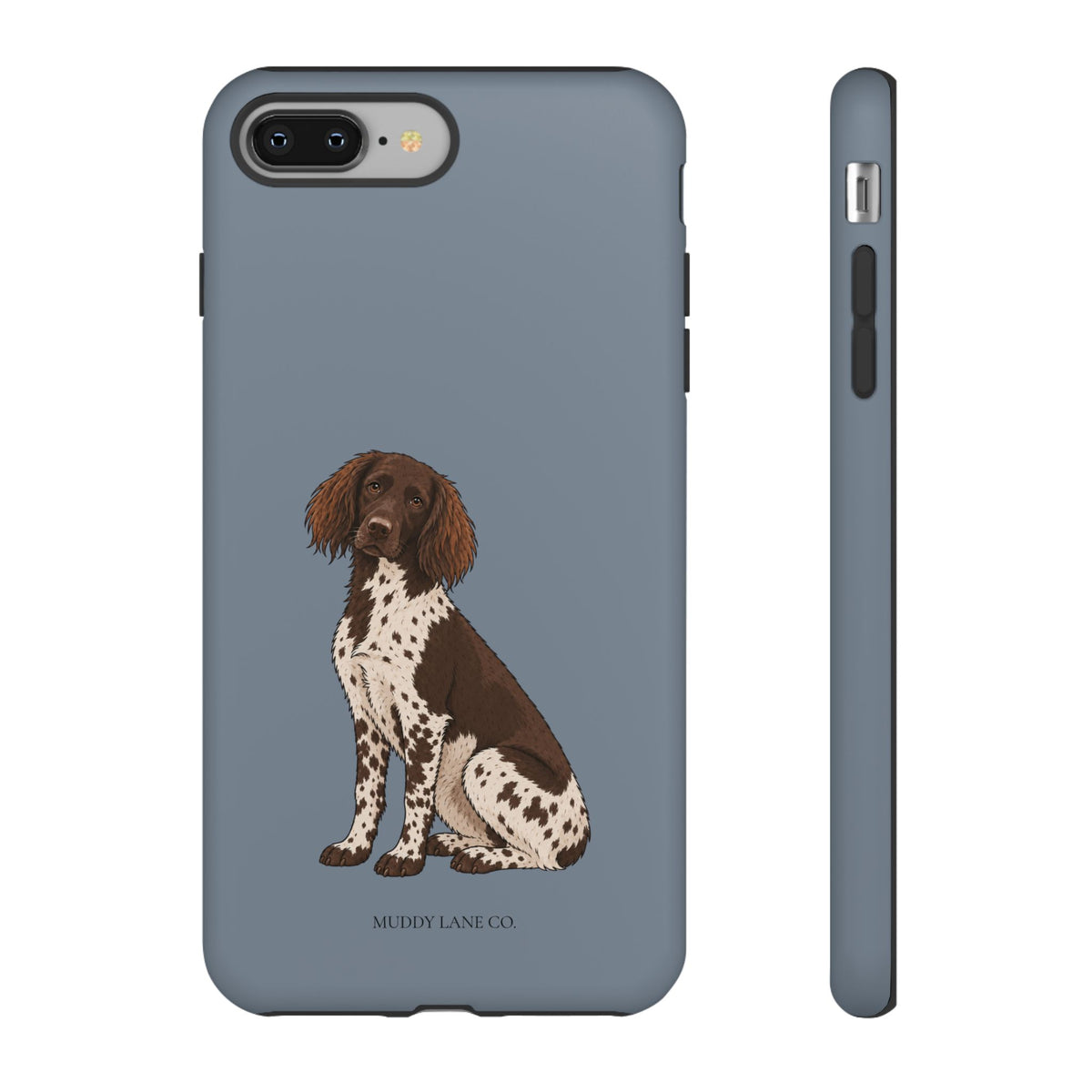 Spaniel phone case in Smoke Blue by Muddy Lane Co, photo 3