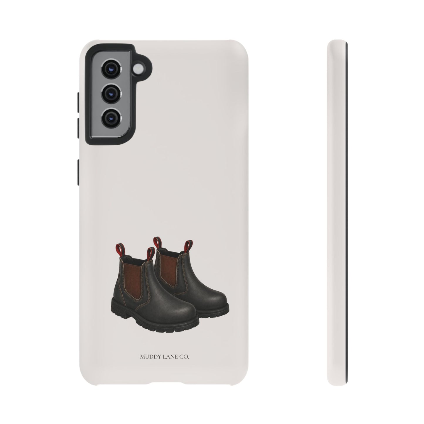 Yard Boots Tough Phone Case in Warm Cream Matte