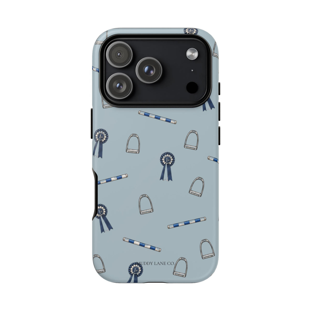 Show Day Pattern Tough Phone Case in Dusty Blue Matte