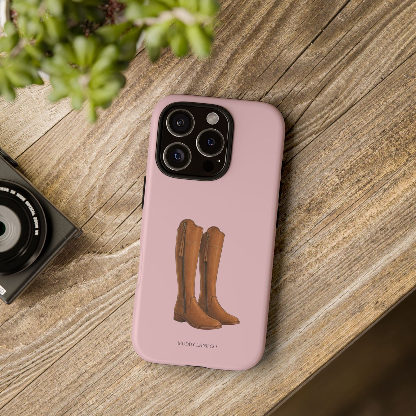 Riding Boots Tough Phone Case in Soft Rosette Pink Matte
