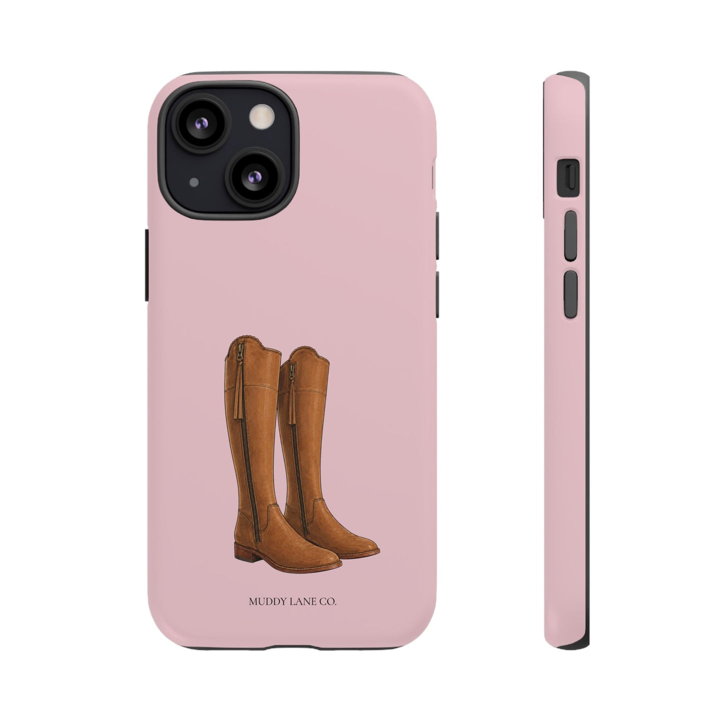 Riding Boots Tough Phone Case in Soft Rosette Pink Matte