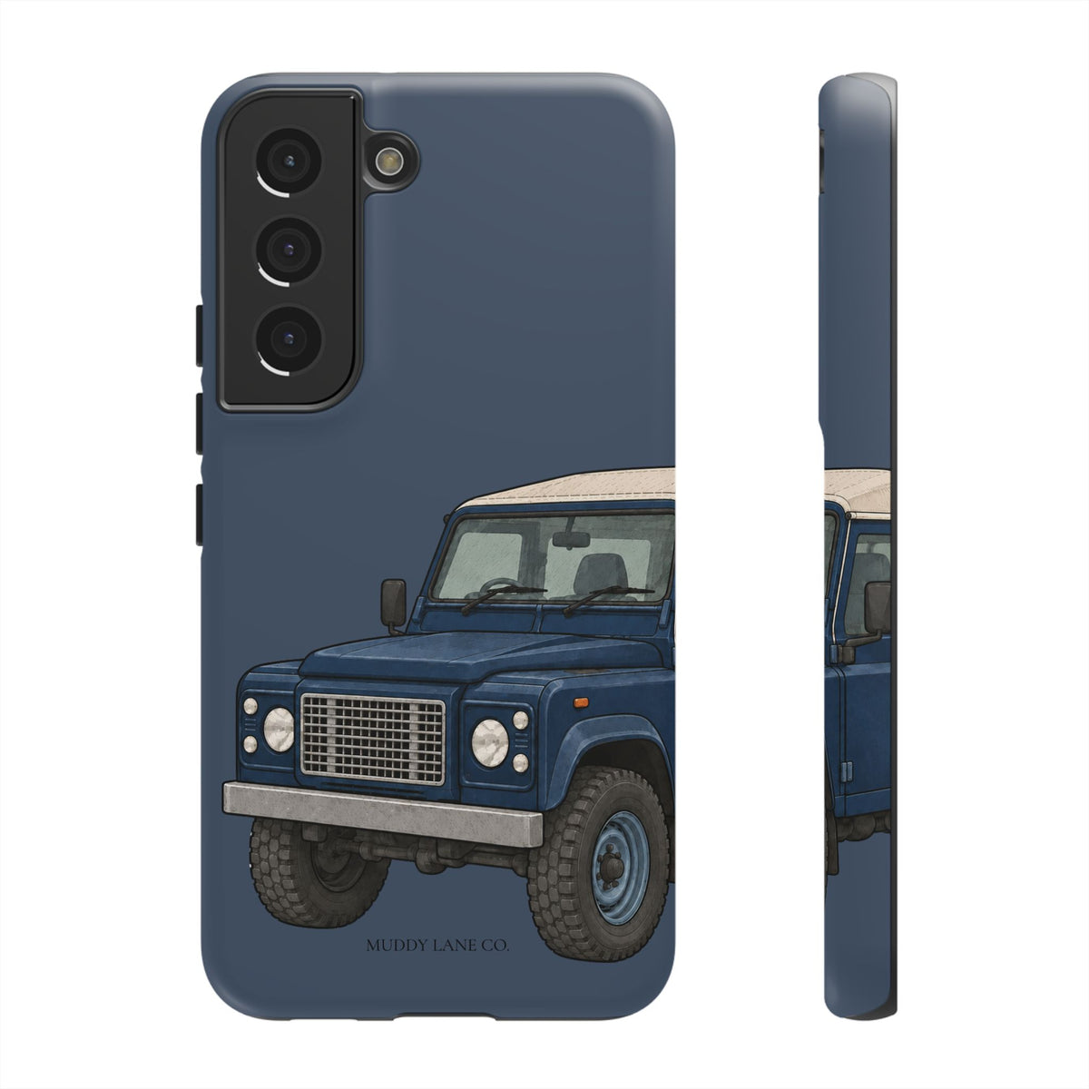 Blue Classic 4x4 Close-Up Tough Phone Case in Deep Navy Matte