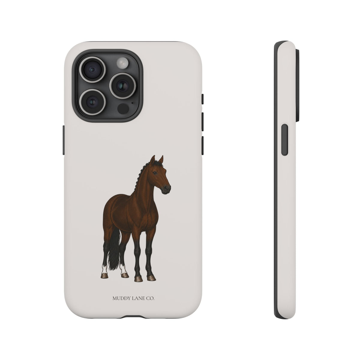 Bay Horse Tough Phone Case in Warm Cream Matte