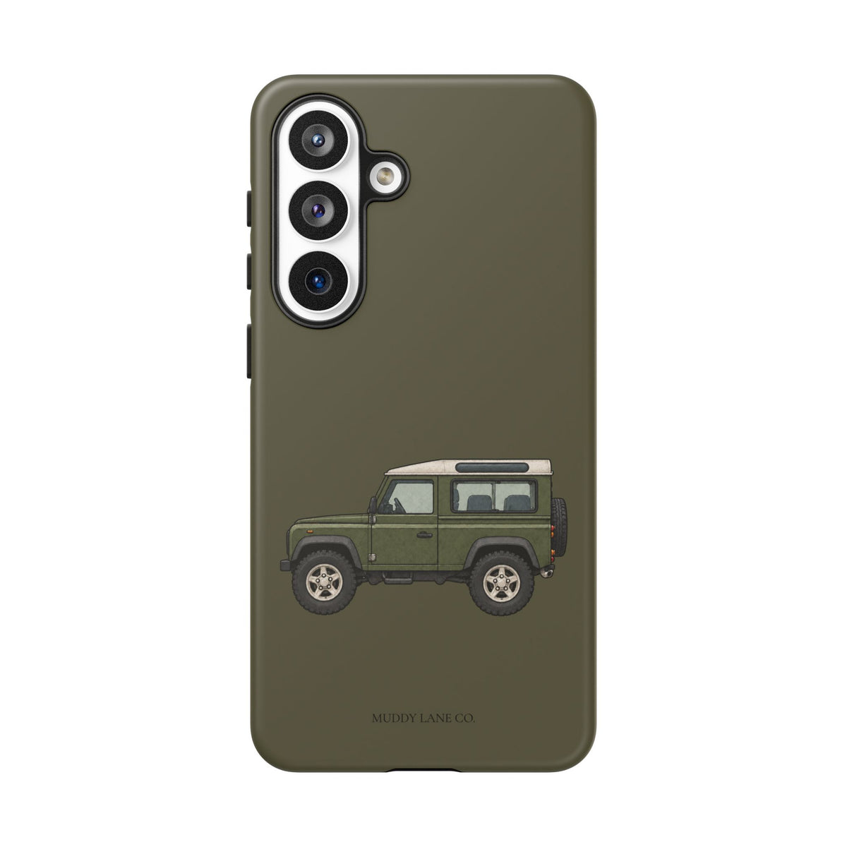Green Classic 4x4 Tough Phone Case in Muddy Green Matte