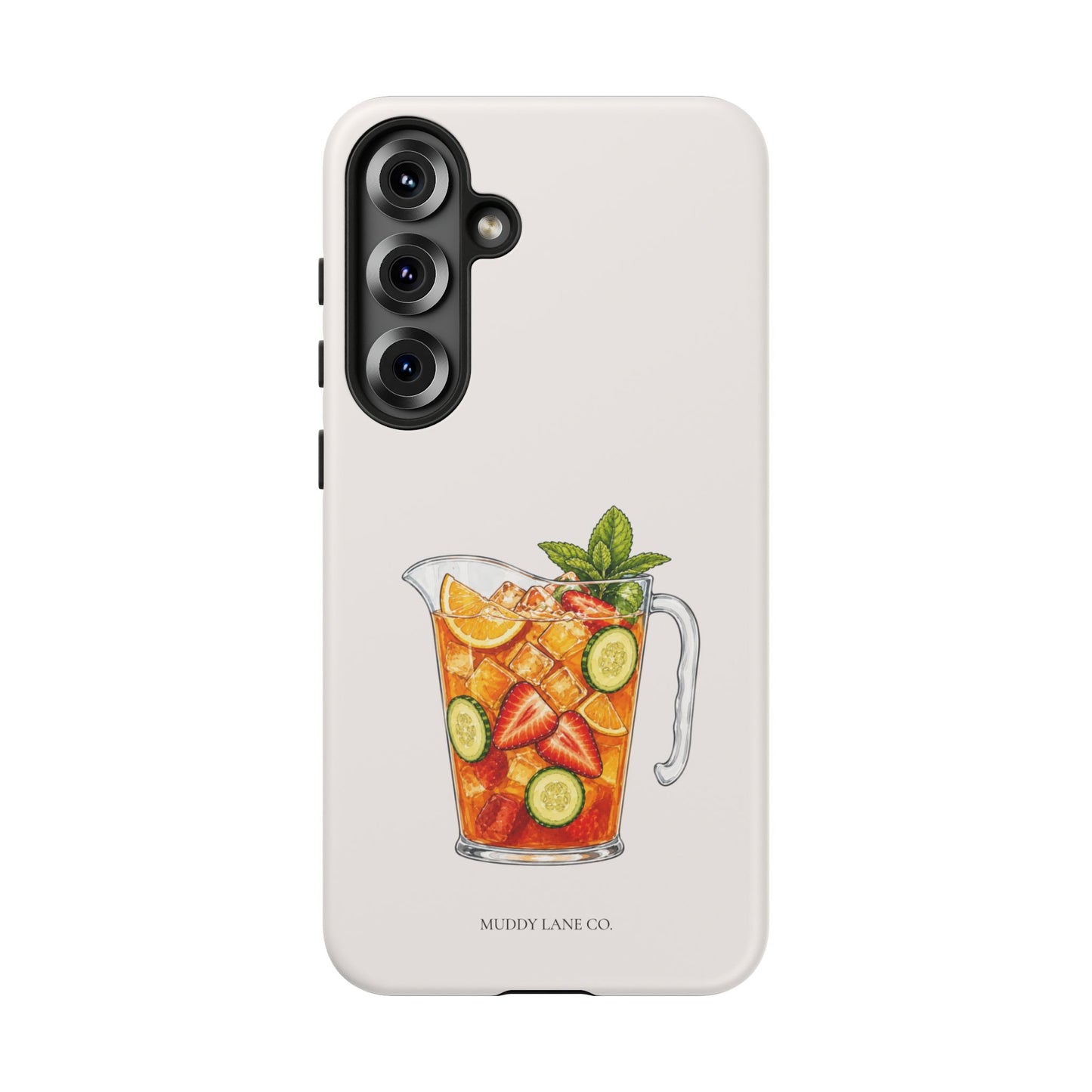 Summer Drink Jug Tough Phone Case in Warm Cream Matte