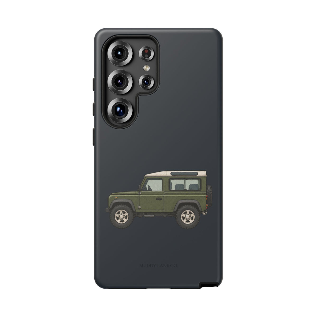 Green Classic 4x4 Tough Phone Case in Charcoal Navy Matte