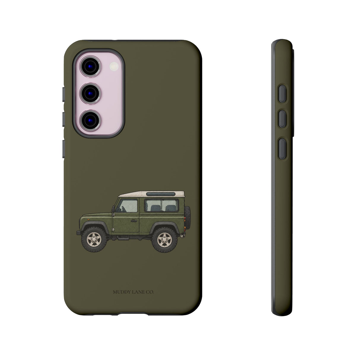 Green Classic 4x4 Tough Phone Case in Muddy Green Matte