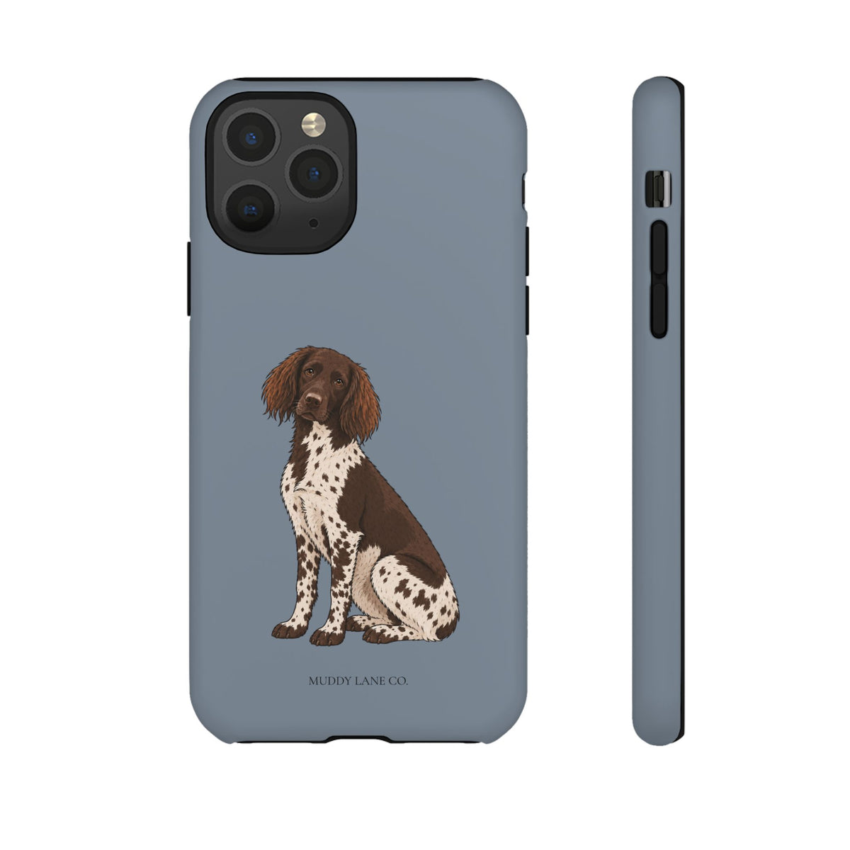 Spaniel Tough Phone Case in Smoke Blue Matte