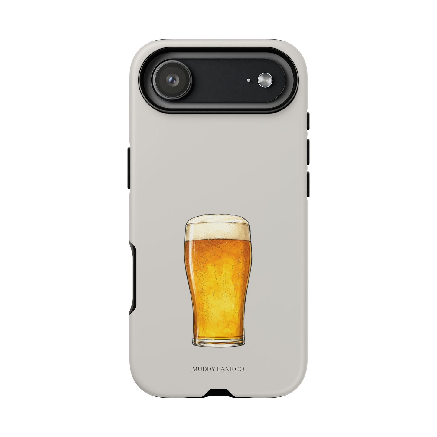 Pub Pint Tough Phone Case in Soft Grey Matte