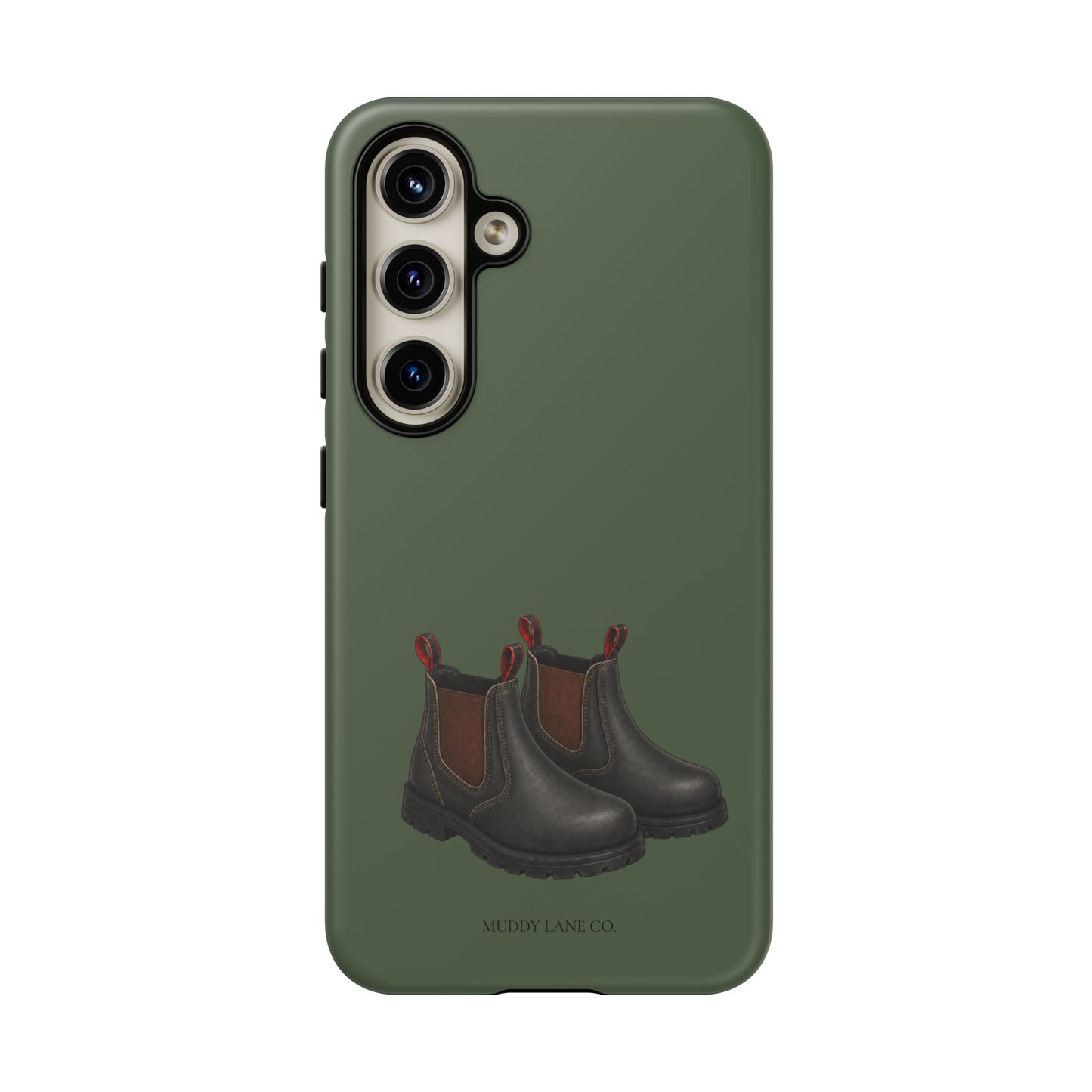 Yard Boots Tough Phone Case in Forest Green Matte