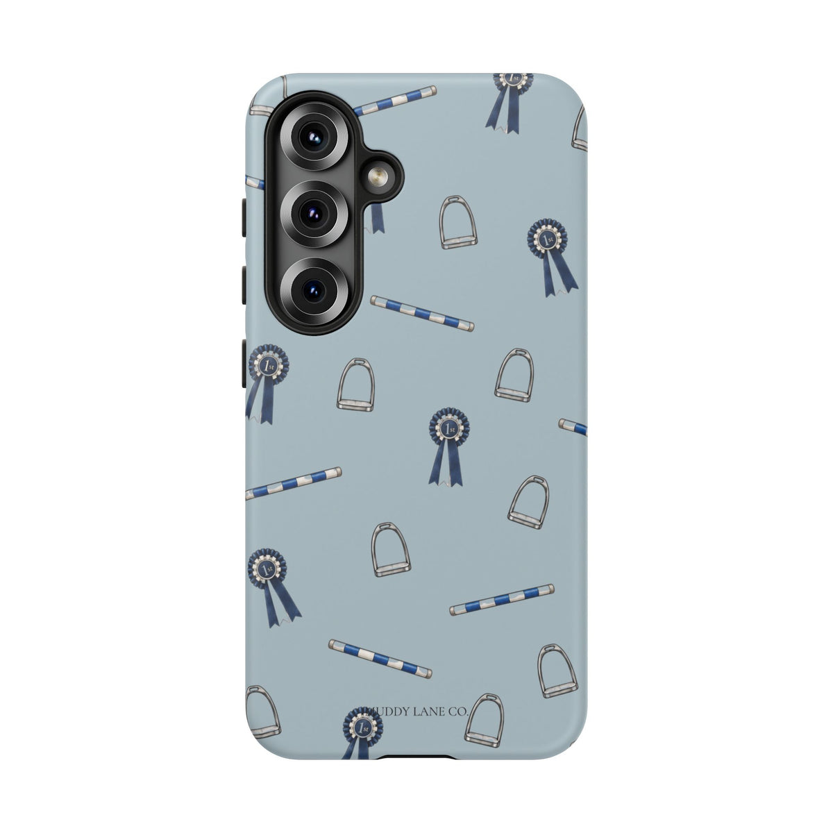 Show Day Pattern Tough Phone Case in Dusty Blue Matte
