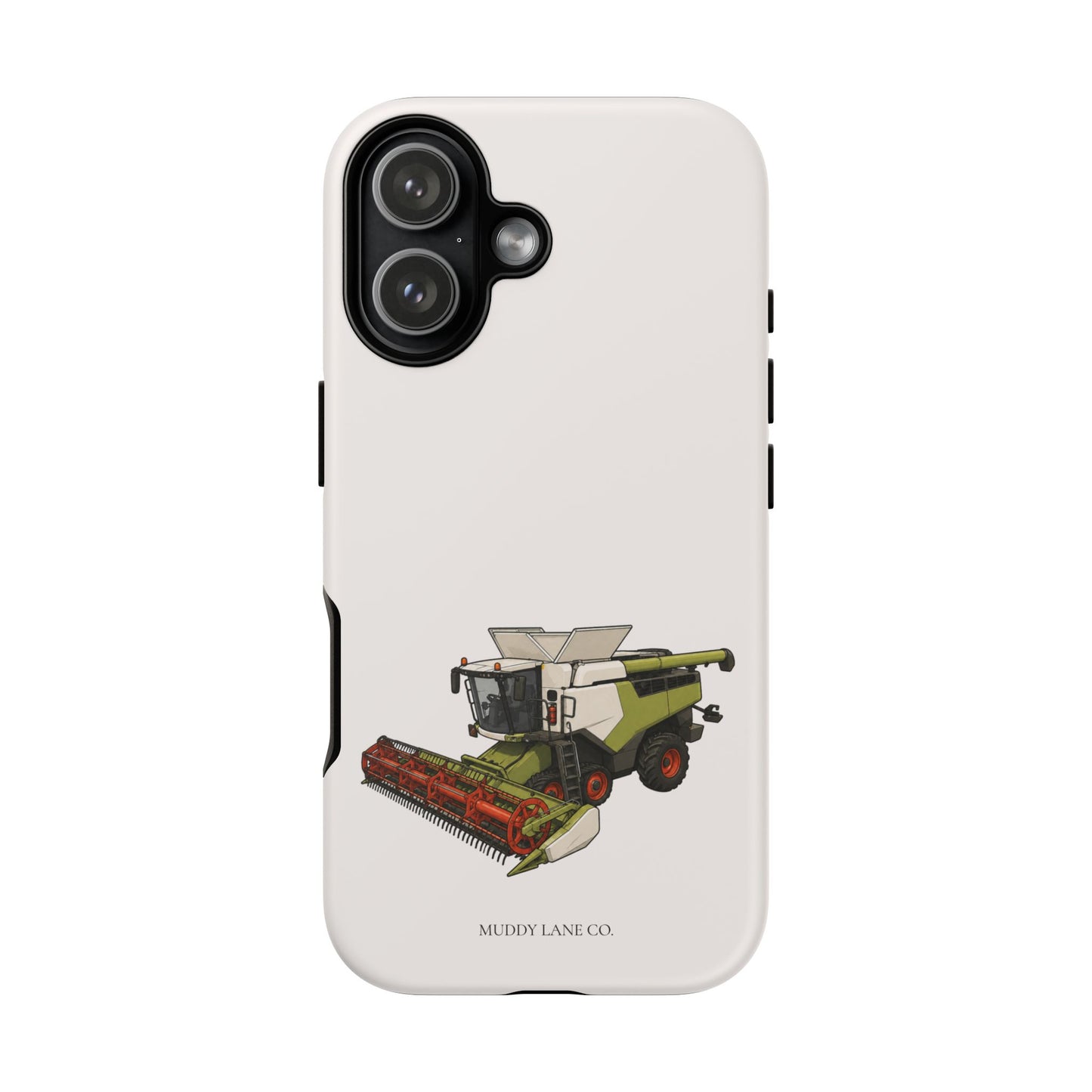 Combine Harvester Tough Phone Case in Warm Cream Matte