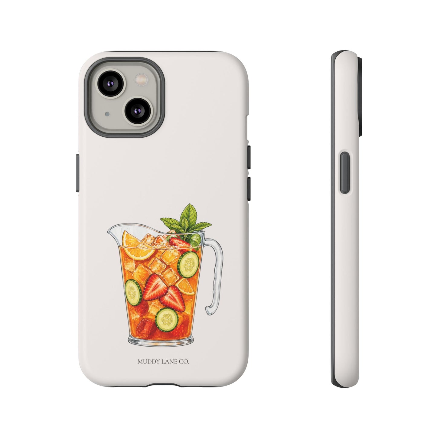 Summer Drink Jug Tough Phone Case in Warm Cream Matte