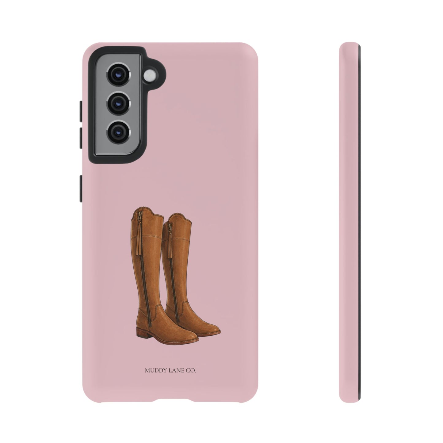 Riding Boots Tough Phone Case in Soft Rosette Pink Matte