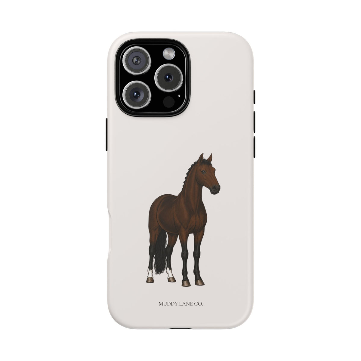 Bay Horse Tough Phone Case in Warm Cream Matte