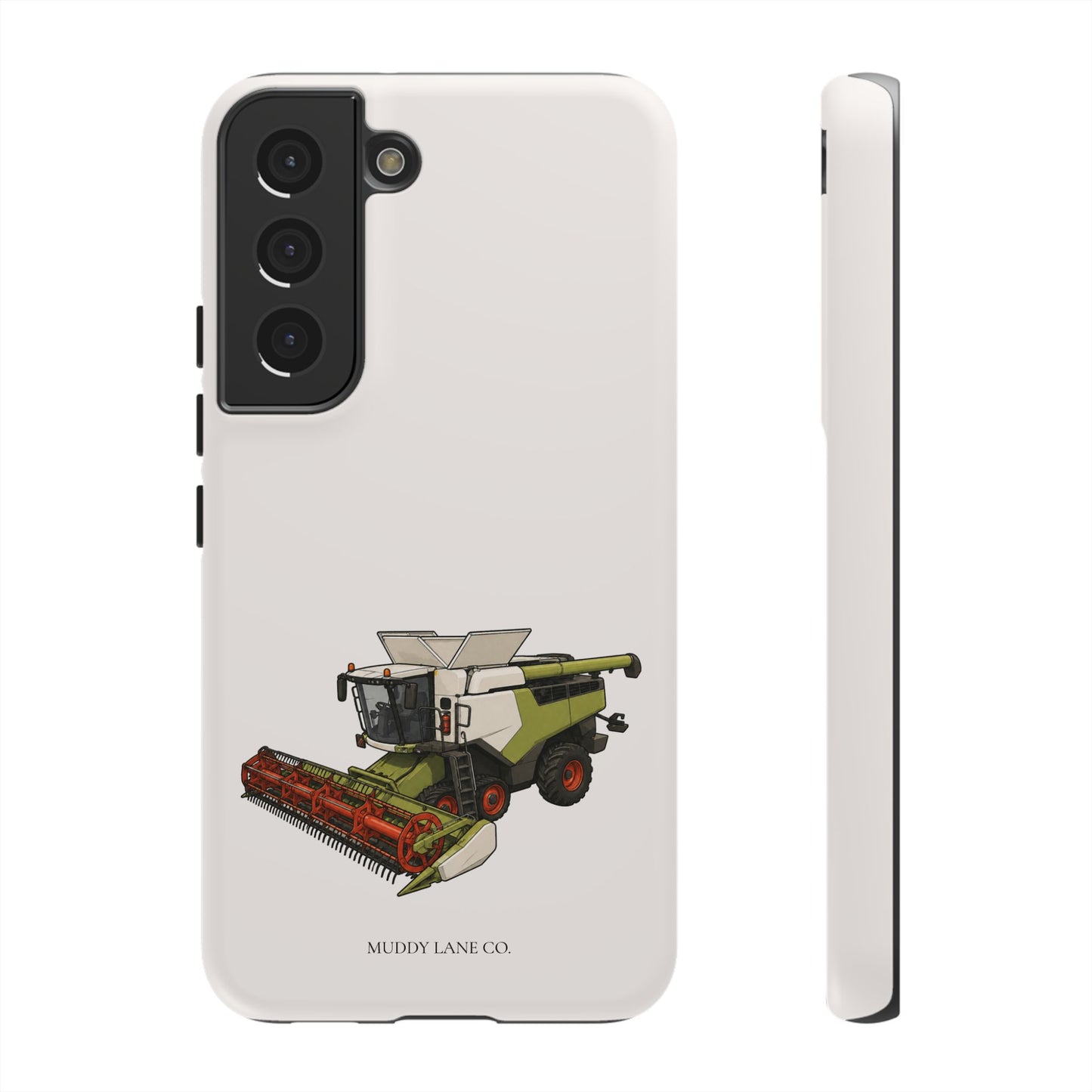 Combine Harvester Tough Phone Case in Warm Cream Matte