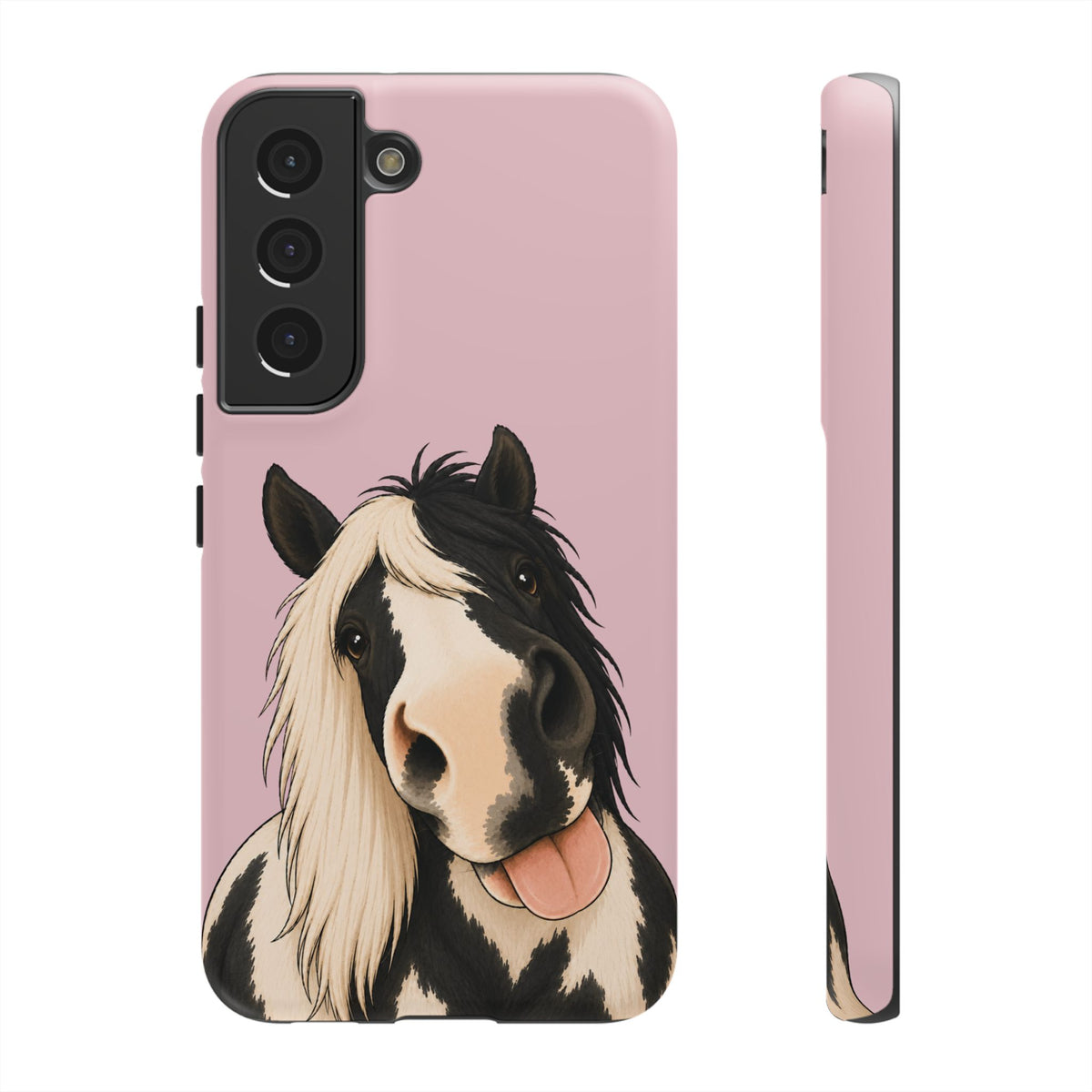Cheeky Cob Tough Phone Case in Soft Rosette Pink Matte