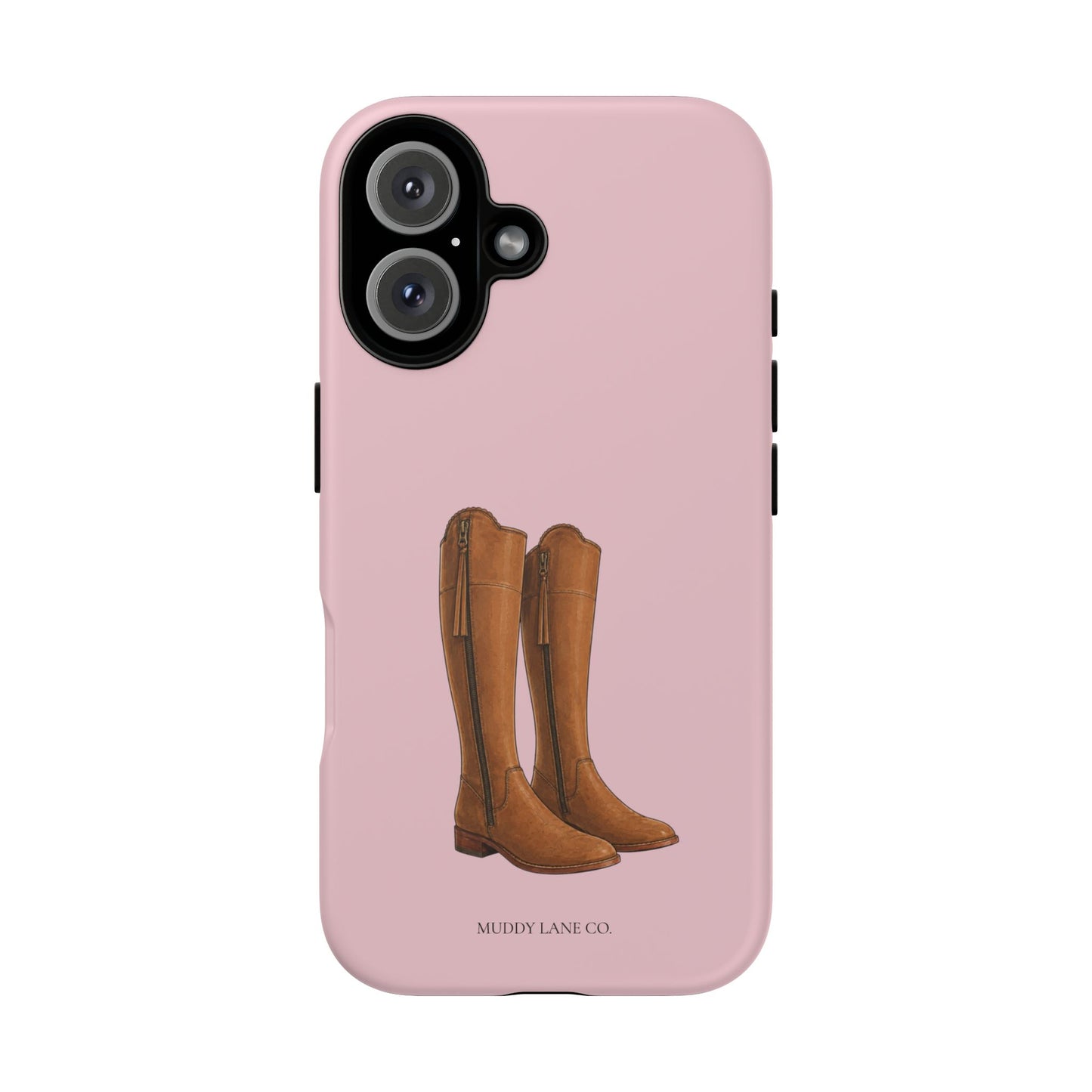 Riding Boots Tough Phone Case in Soft Rosette Pink Matte