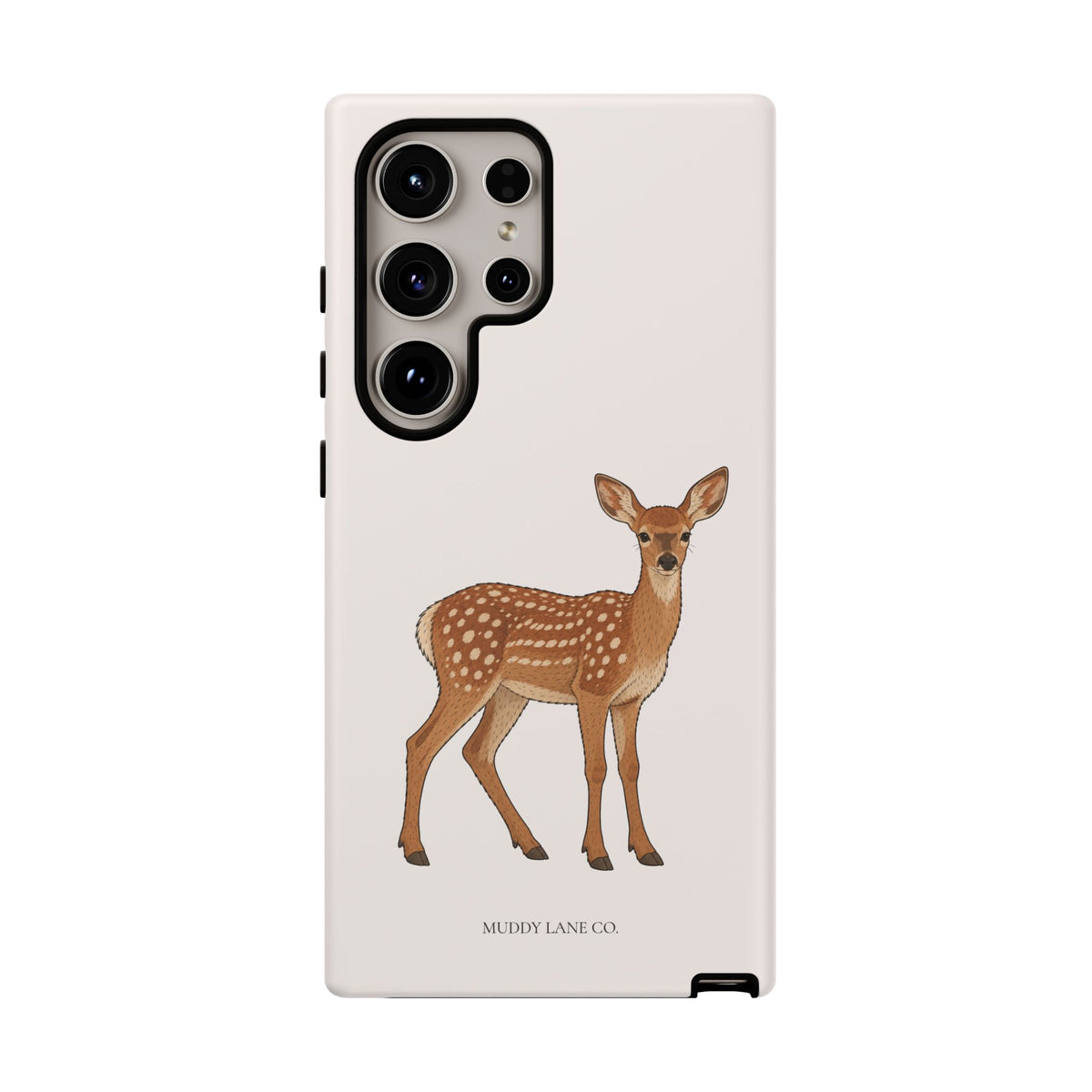 Fawn Tough Phone Case in Warm Cream Matte