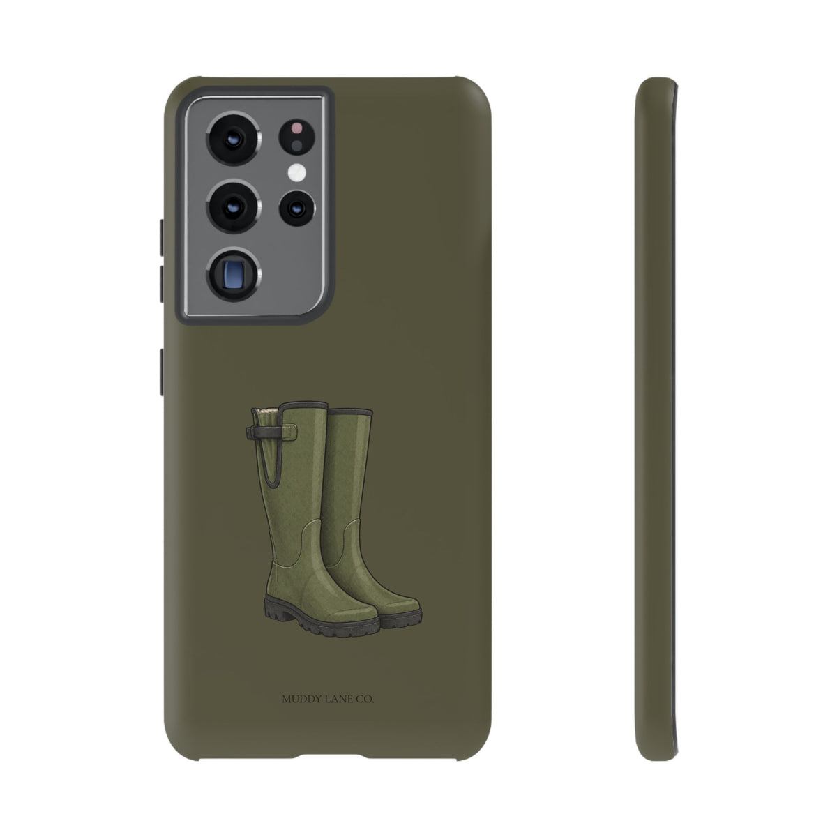 Wellies Tough Phone Case in Muddy Green Matte