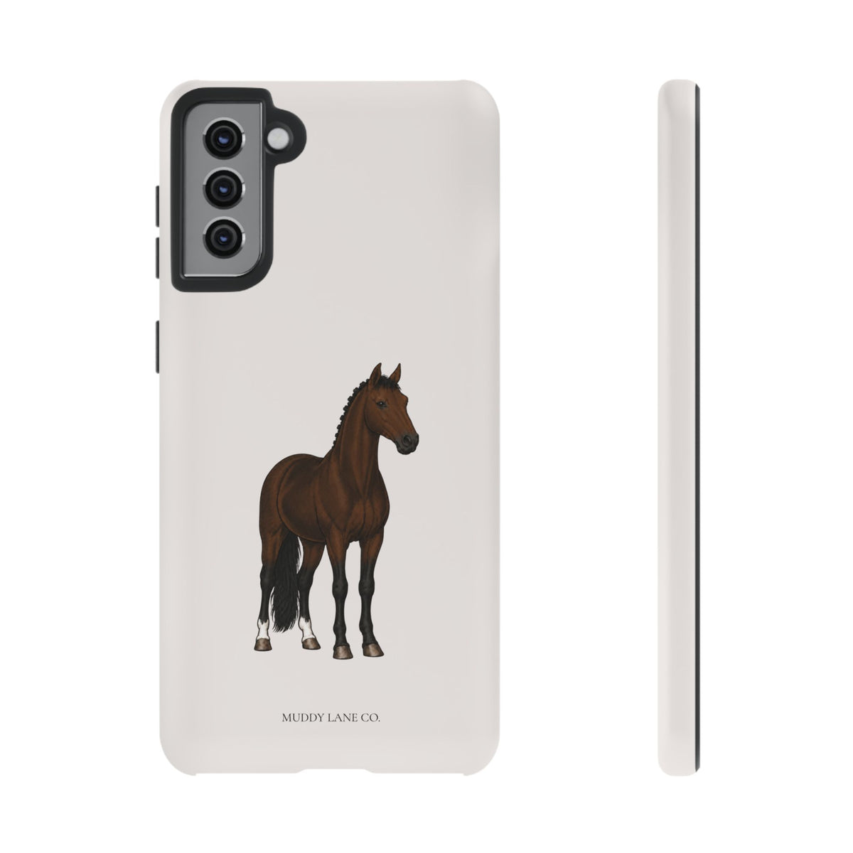 Bay Horse Tough Phone Case in Warm Cream Matte