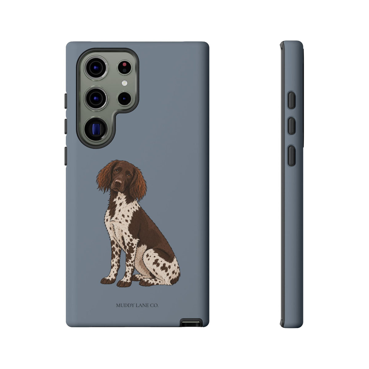 Spaniel Tough Phone Case in Smoke Blue Matte
