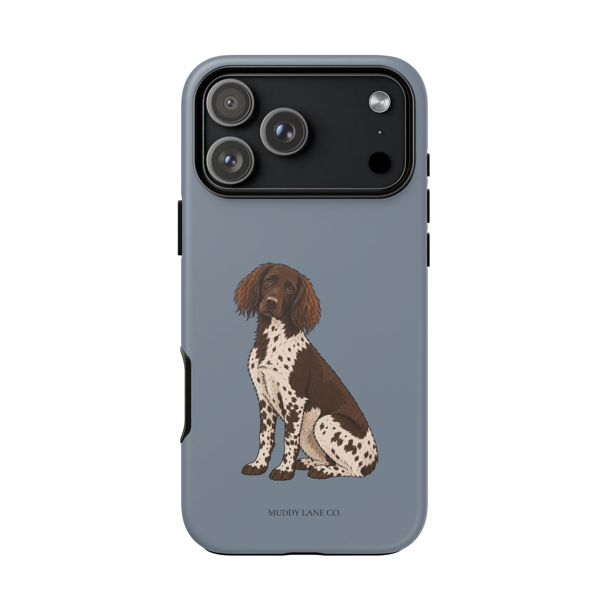 Spaniel Tough Phone Case in Smoke Blue Matte