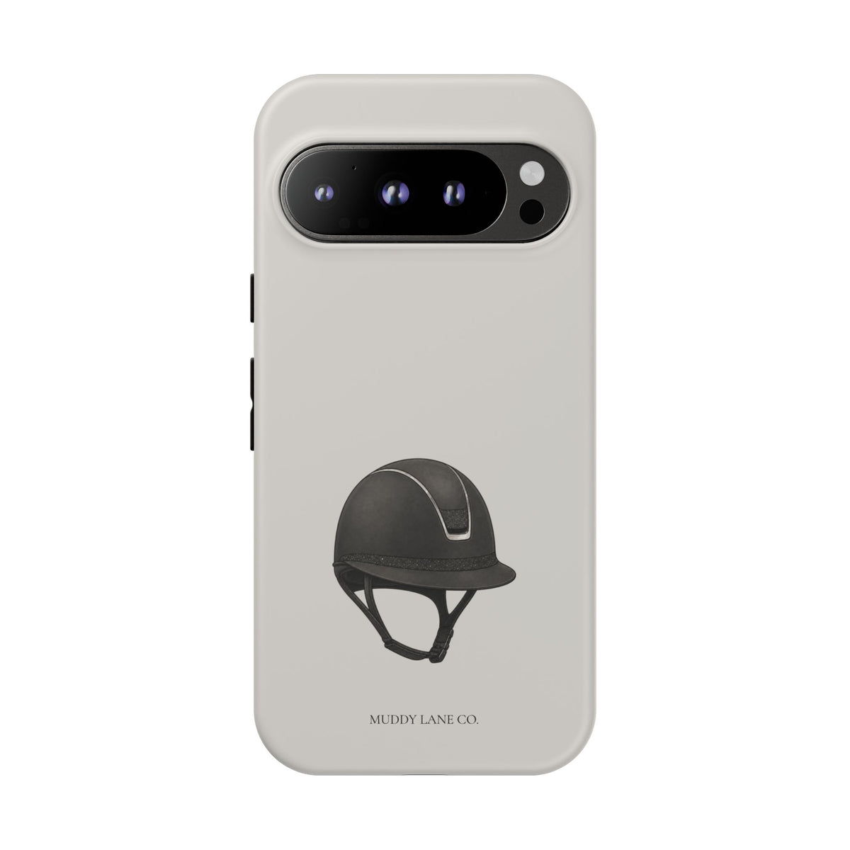 Riding Helmet Tough Phone Case in Soft Grey Matte