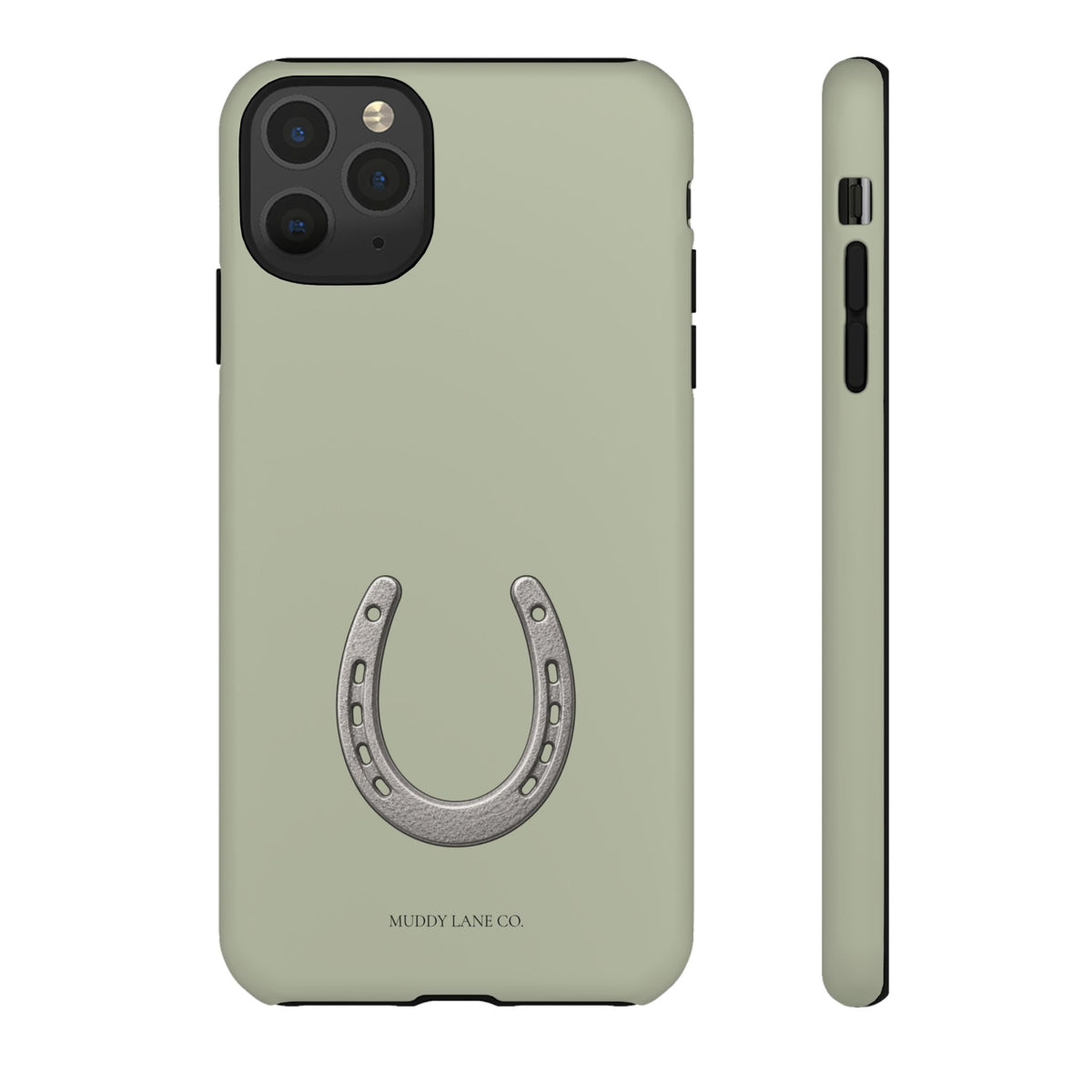 Horseshoe Tough Phone Case in Light Sage Matte
