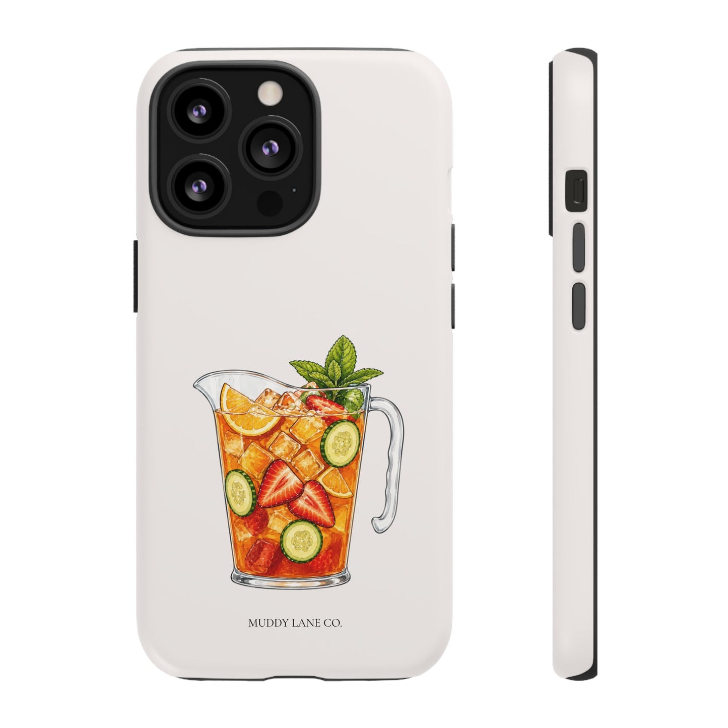 Summer Drink Jug Tough Phone Case in Warm Cream Matte
