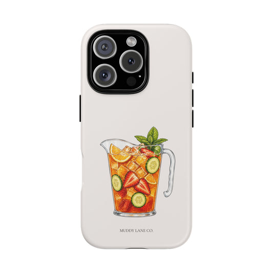 Summer Drink Jug Tough Phone Case in Warm Cream Matte