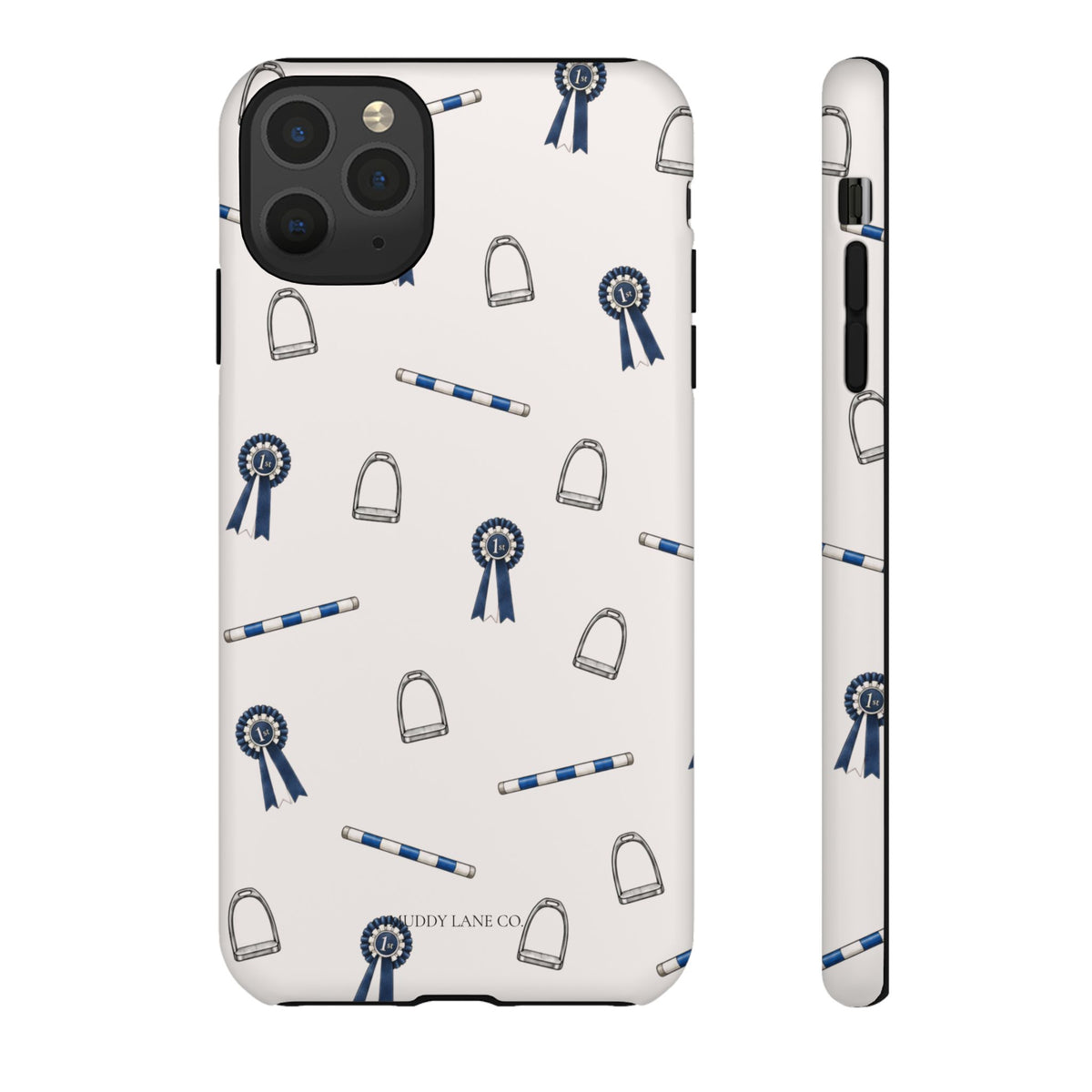 Show Day Pattern Tough Phone Case in Warm Cream Matte