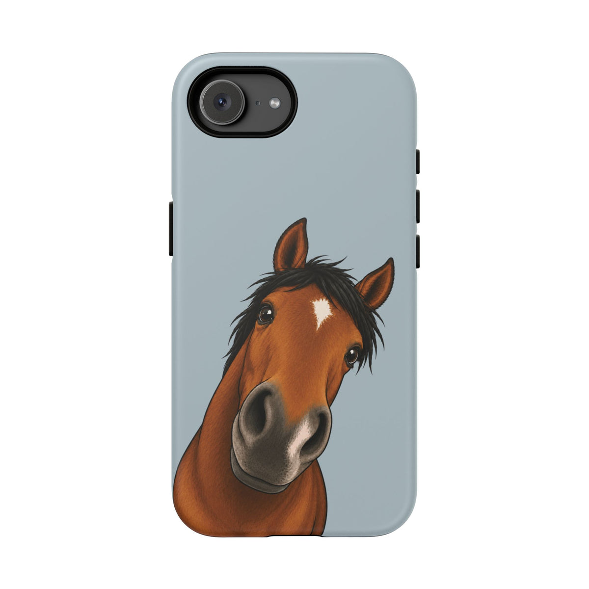 Boop Horse Tough Phone Case in Dusty Blue Matte