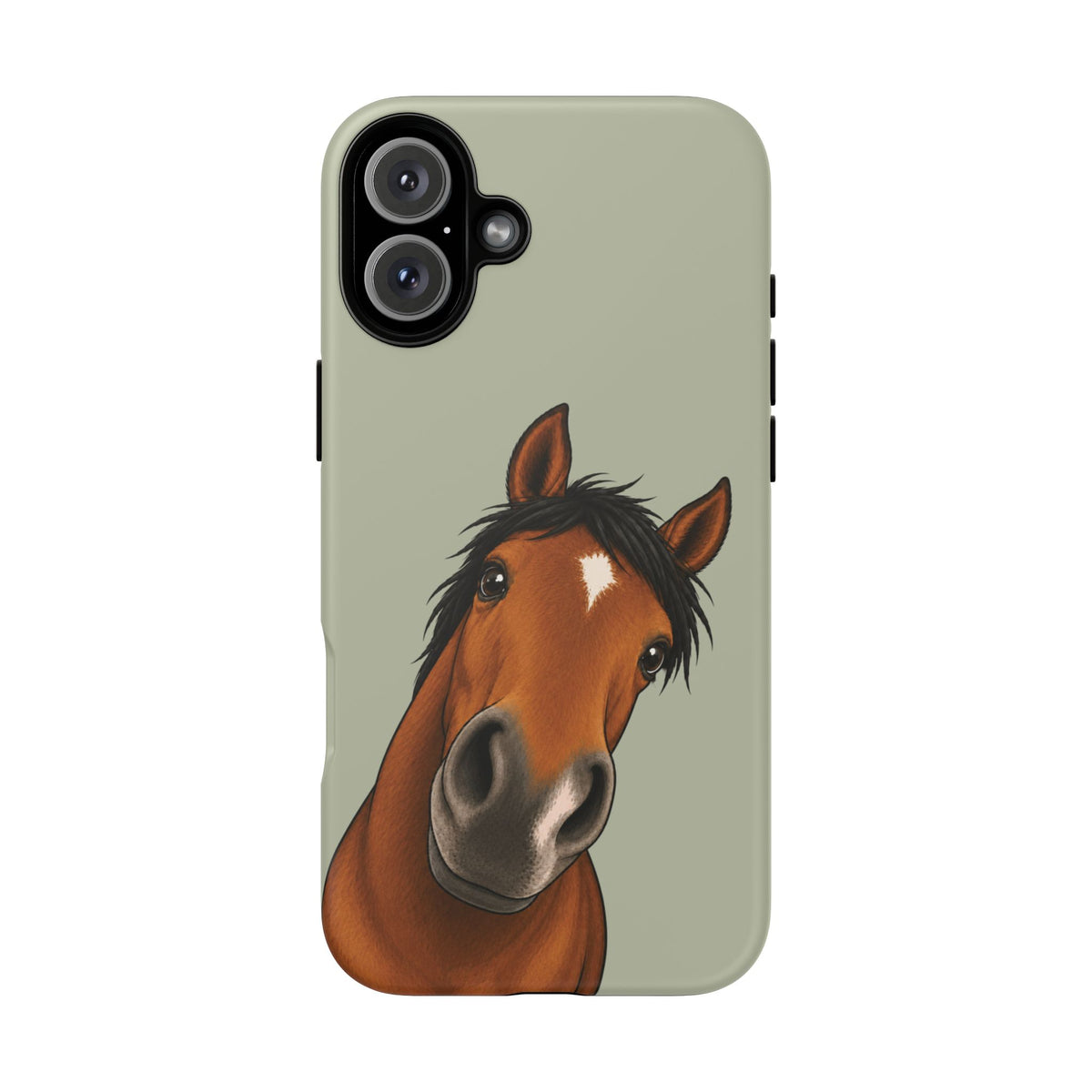 Boop Horse Tough Phone Case in Light Sage Matte