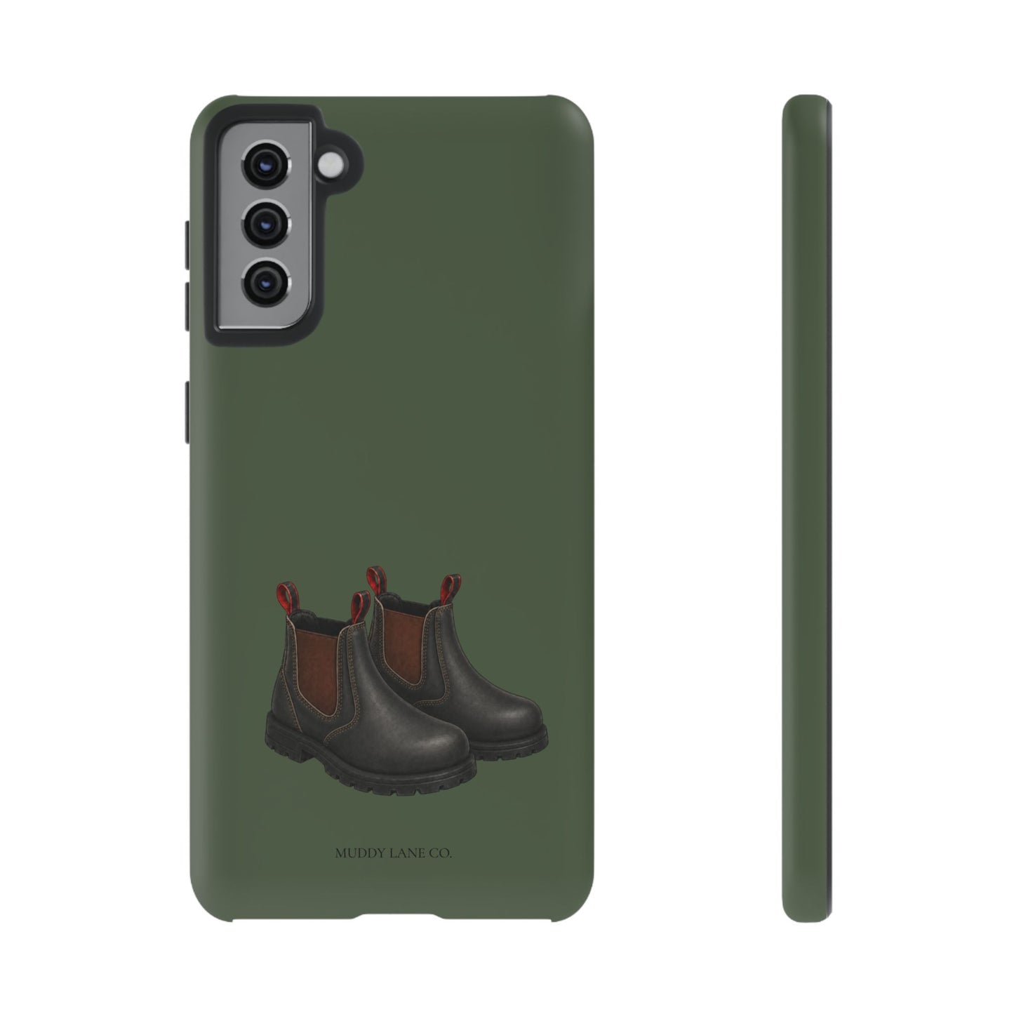 Yard Boots Tough Phone Case in Forest Green Matte