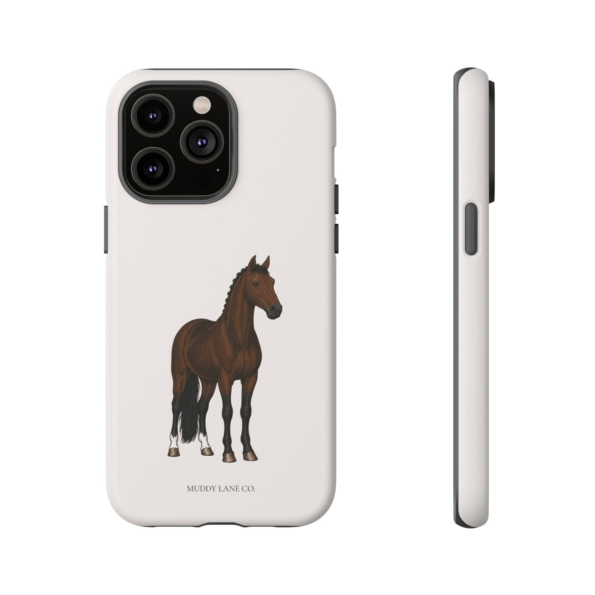 Bay Horse Tough Phone Case in Warm Cream Matte