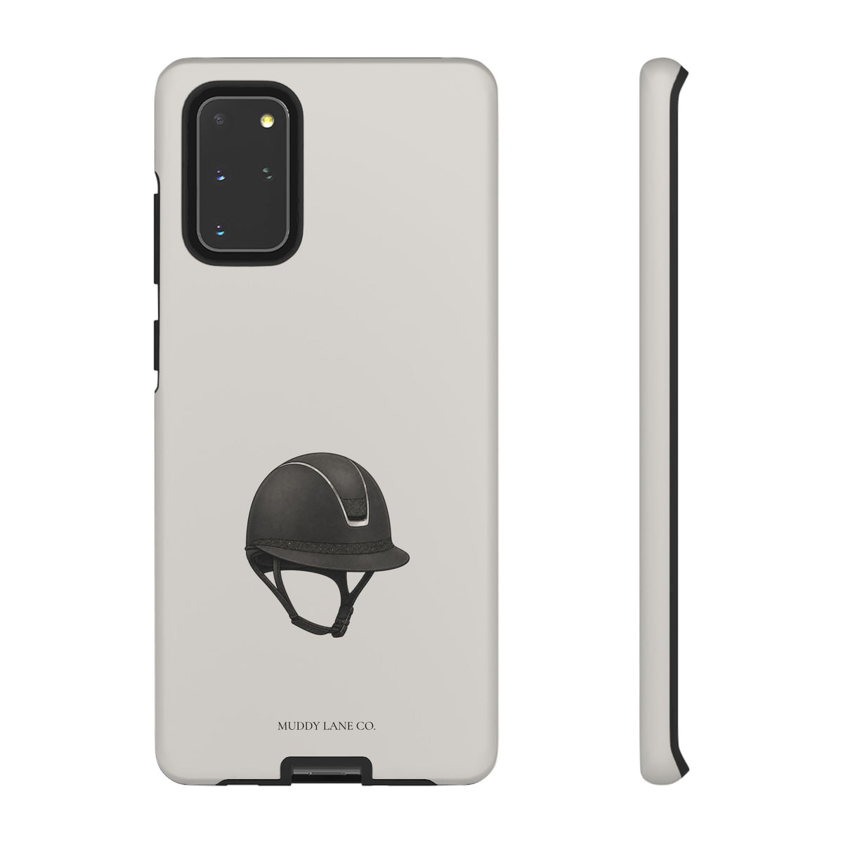 Riding Helmet Tough Phone Case in Soft Grey Matte