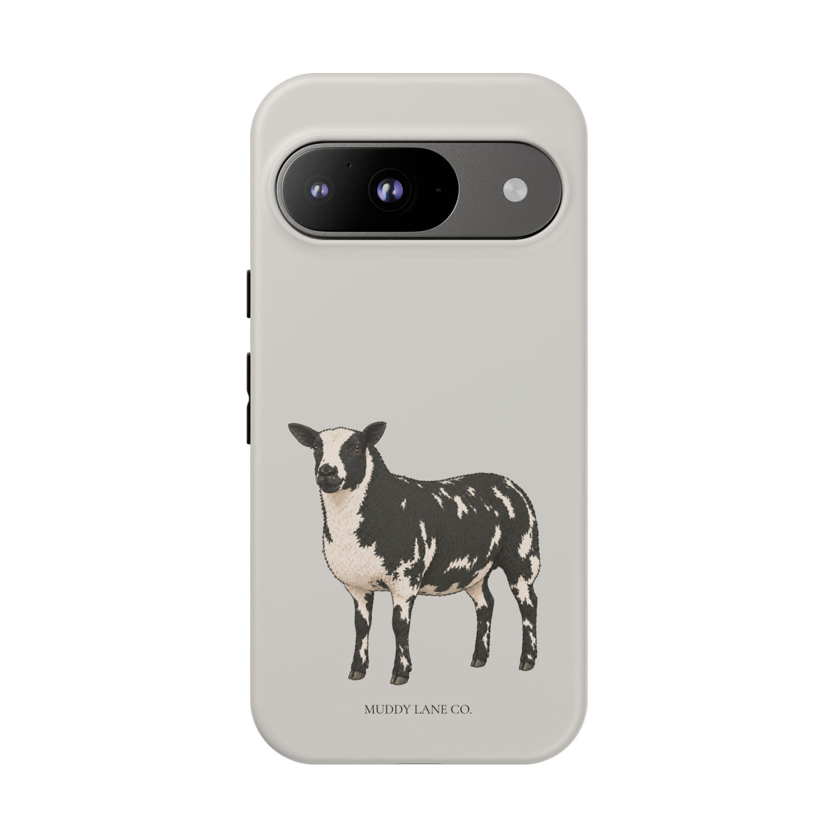Dutch Spotted Sheep Tough Phone Case in Soft Grey Matte
