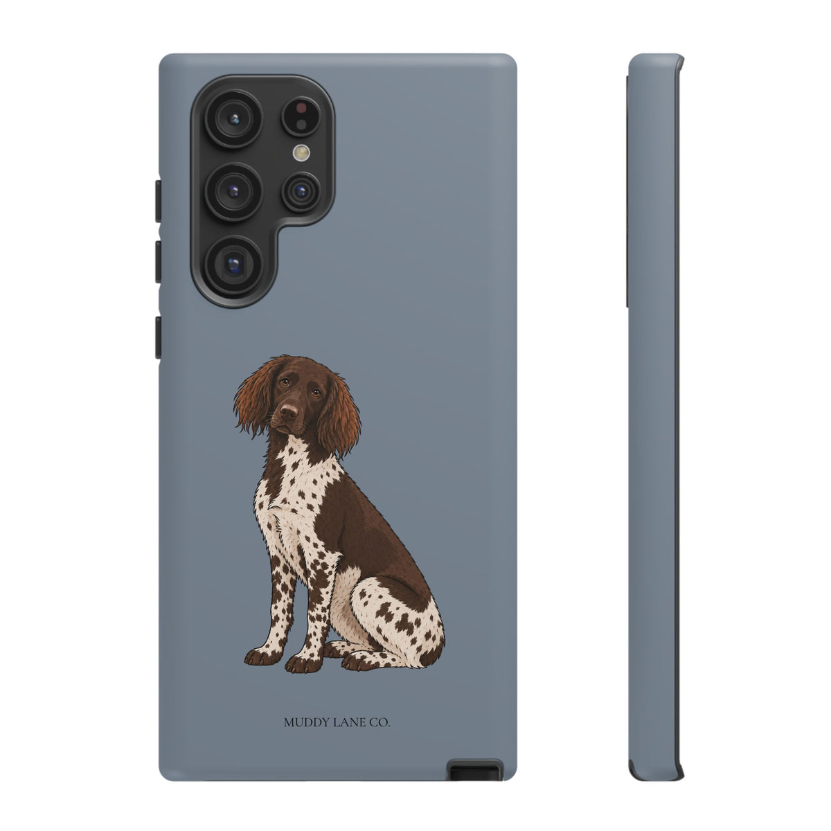 Spaniel Tough Phone Case in Smoke Blue Matte