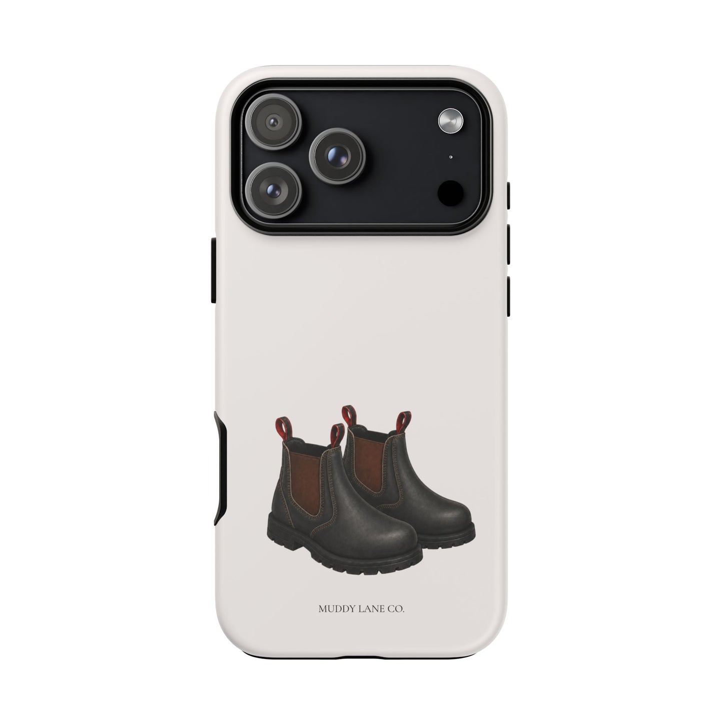 Yard Boots Tough Phone Case in Warm Cream Matte