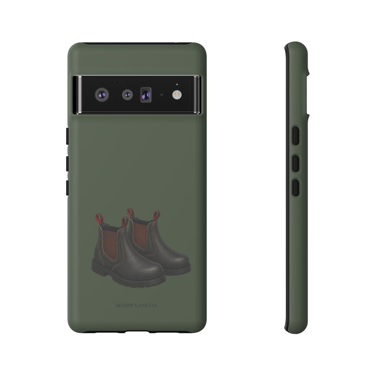 Yard Boots Tough Phone Case in Forest Green Matte