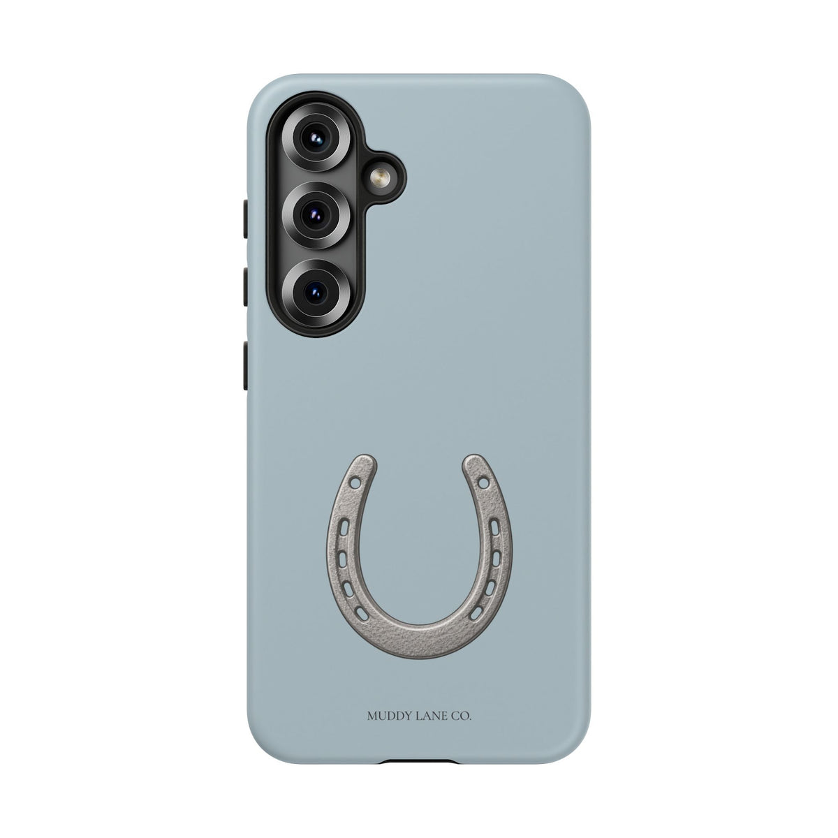 Horseshoe Tough Phone Case in Dusty Blue Matte