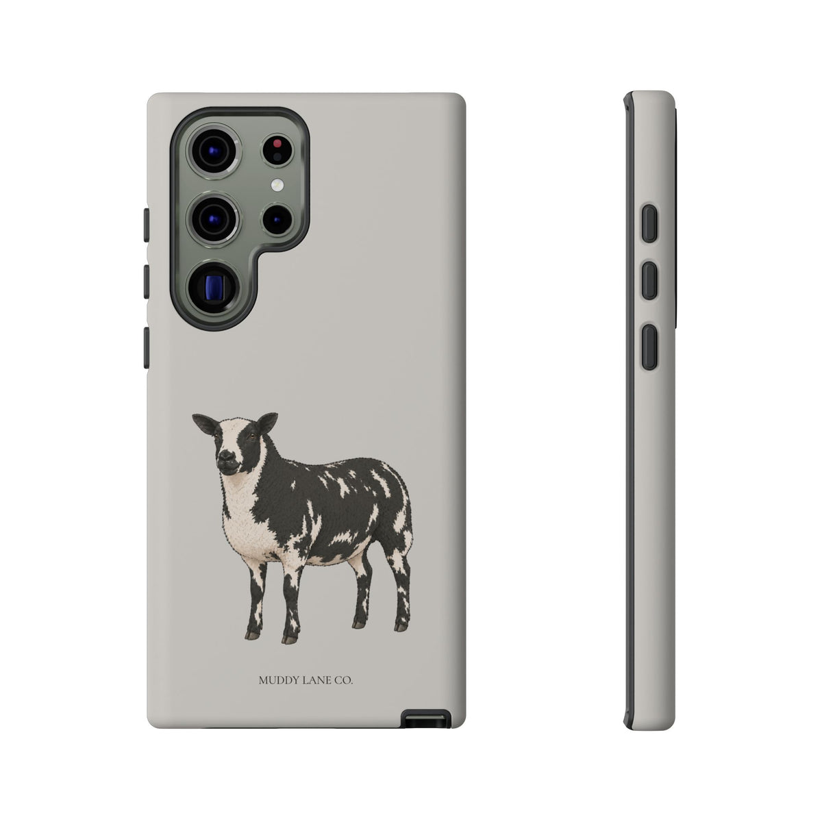 Dutch Spotted Sheep Tough Phone Case in Soft Grey Matte