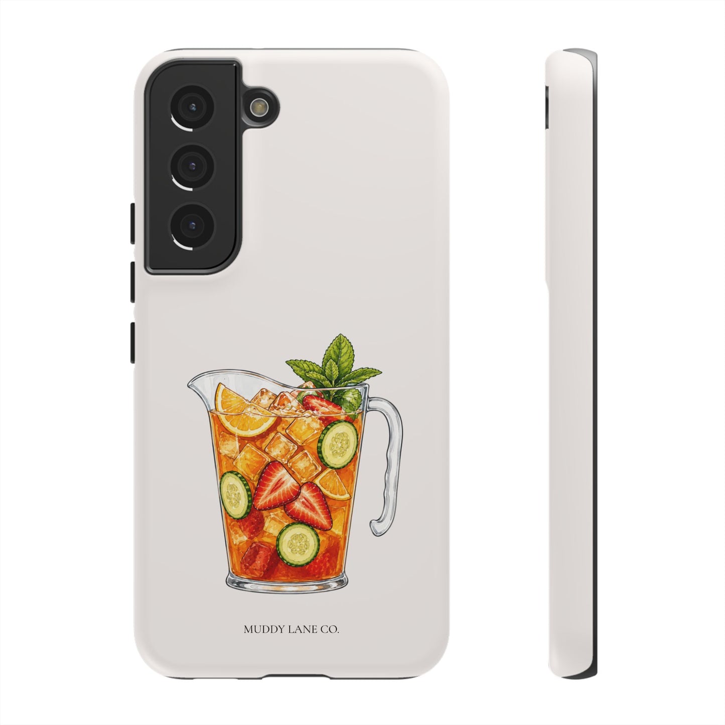 Summer Drink Jug Tough Phone Case in Warm Cream Matte