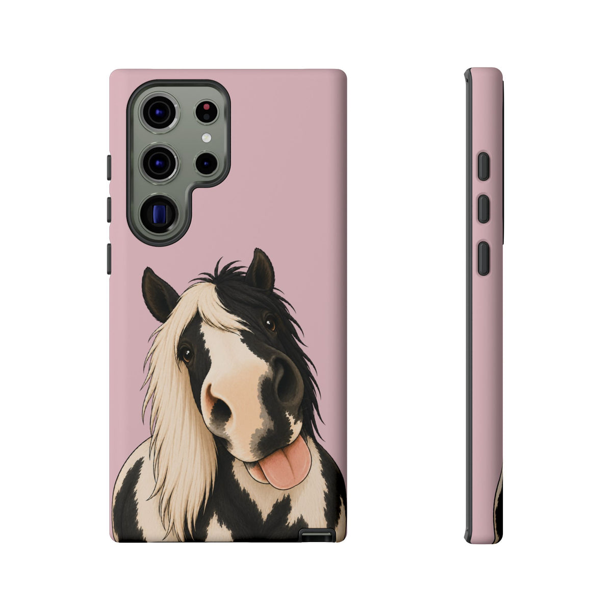 Cheeky Cob Tough Phone Case in Soft Rosette Pink Matte